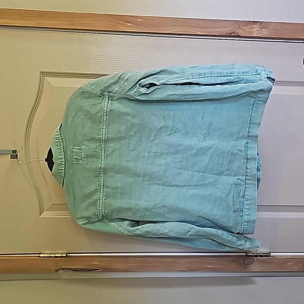 Universal Thread Size Medium Green Jean Jacket - image 5